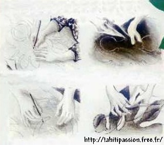 Fabrication du Tifaifai Fabrication du Tifaifai