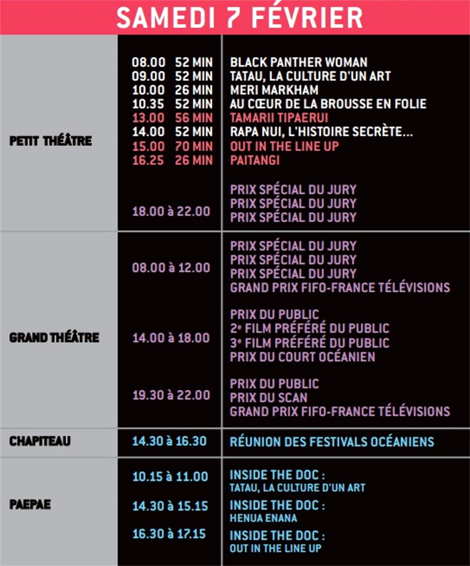 Le programme du FIFO 2015