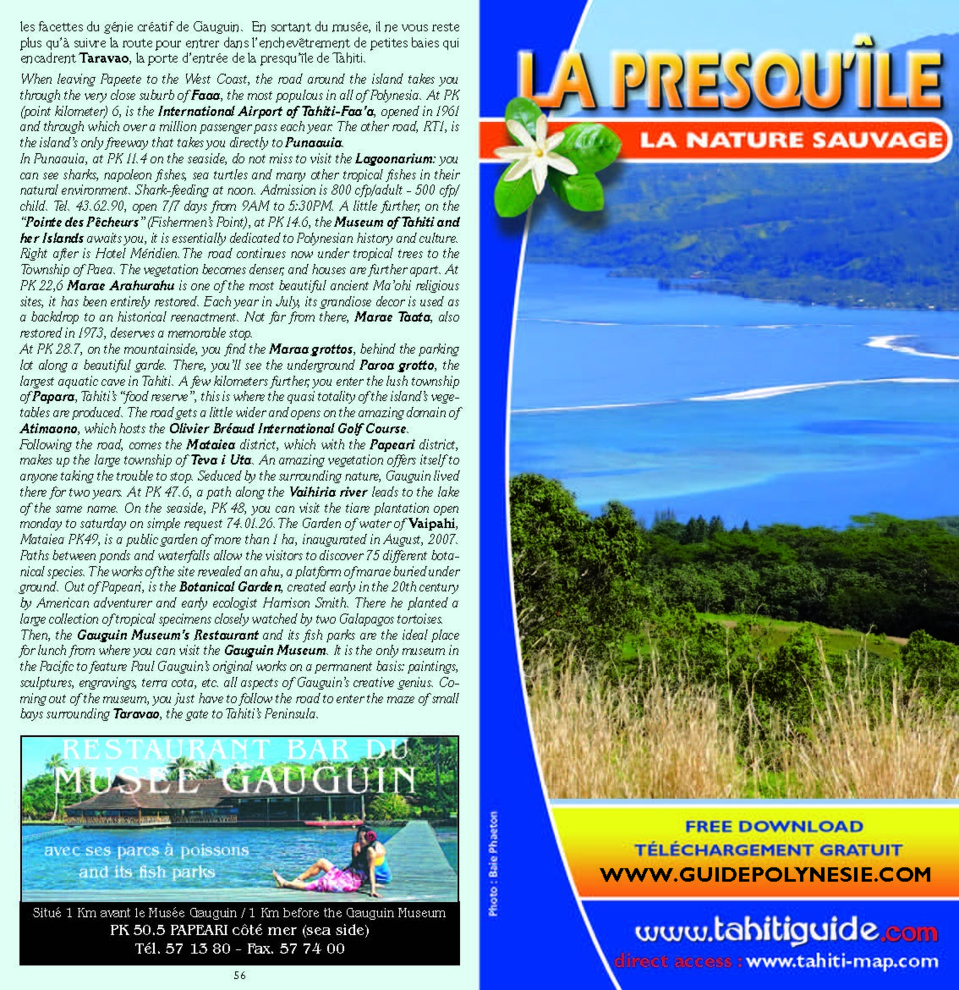 Edition 2015 du guide de Tahiti - visite de Tahiti