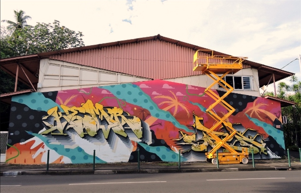 Fresque - Imprimerie officielle - Papeete