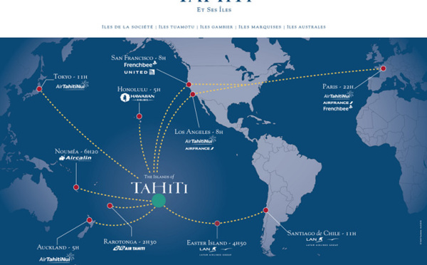 Les compagnies aériennes qui desservent Tahiti et ses îles