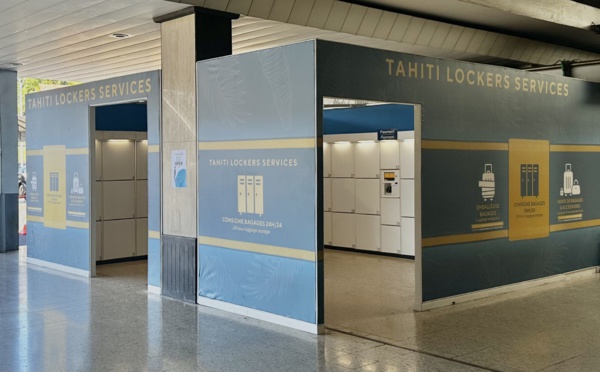 La consigne à bagages de l'aéroport de Tahiti Faa'a