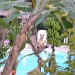 Bananier bord de piscine