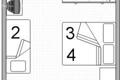 Chambre quadruple